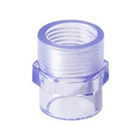 Clear PVC Female Adaptor